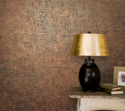 Vliestapete Struktur Uni Patina Metallic kupfer 32829