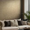 Vliestapete Struktur Uni Used-Look Gold Metallic 35527