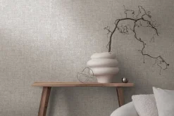Vliestapete Struktur Used-Look Grau Metallic 39564-4