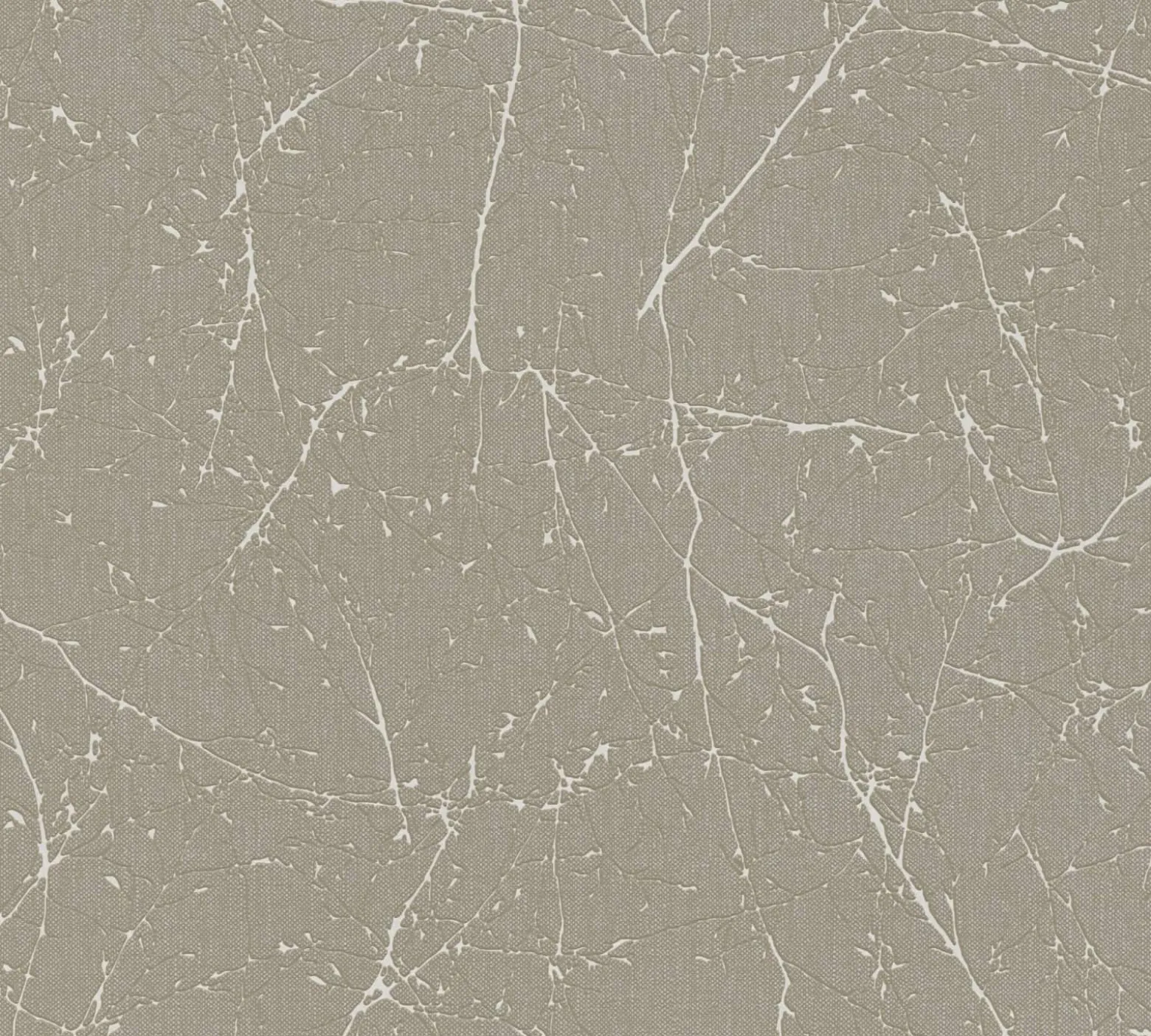 Vliestapete Struktur Zweige Braun Weiß Metallic 38504-2