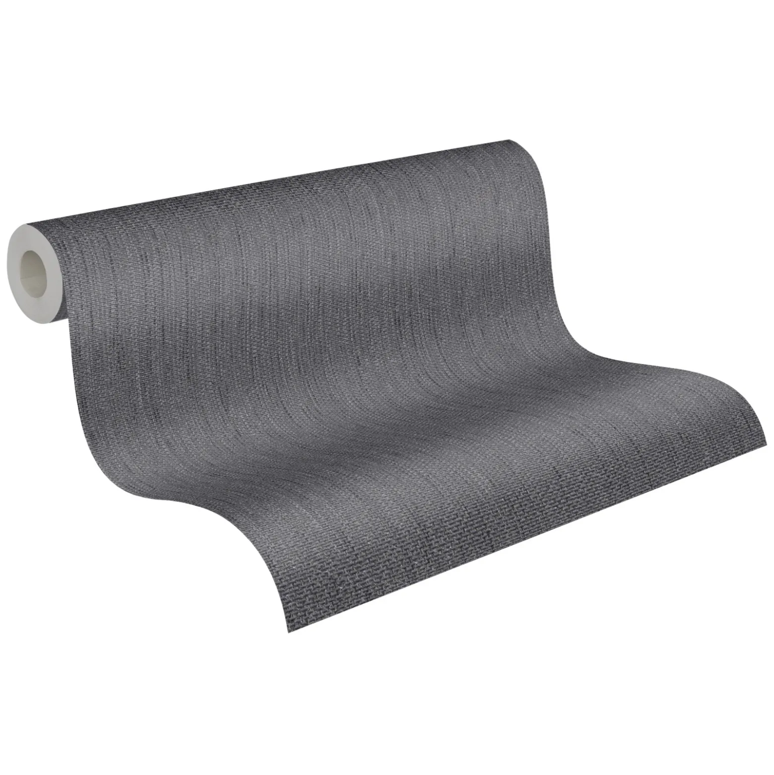 Vliestapete Textil-Design anthrazit silber Glitzer 3443-35