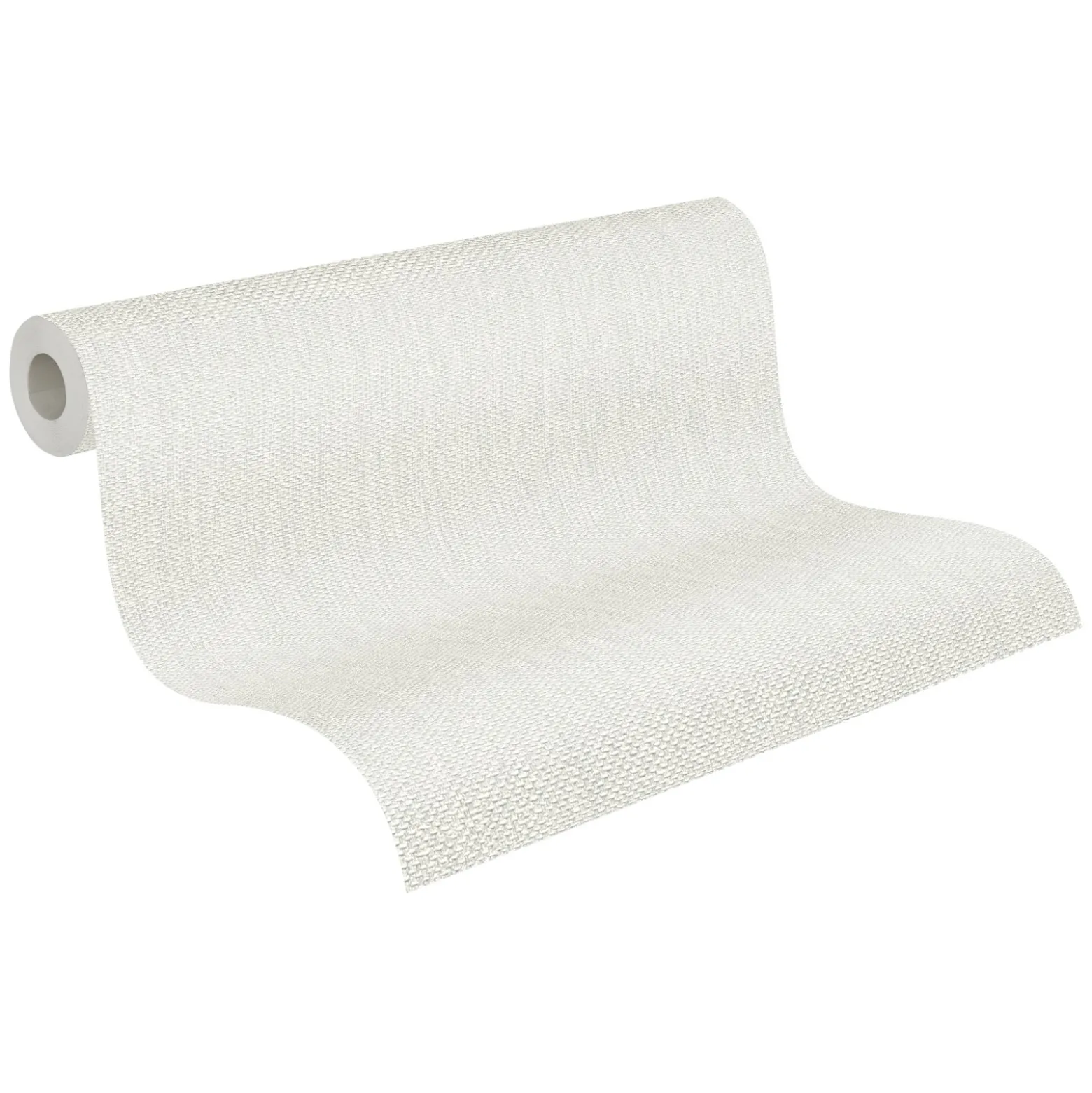 Vliestapete Textil-Design grauweiß silber Glitzer 3443-11