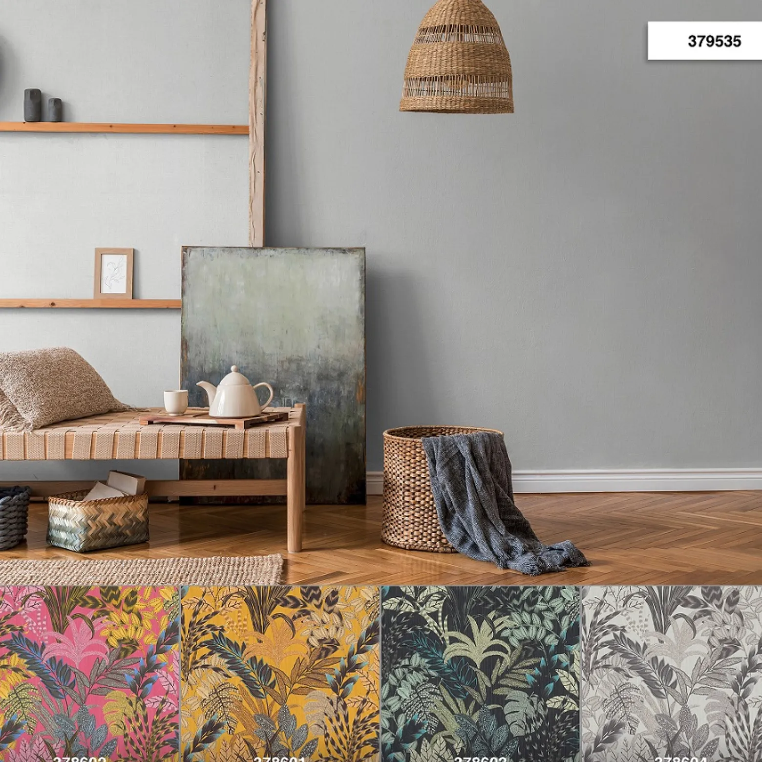 Vliestapete Textil-Design weiß 37953-5