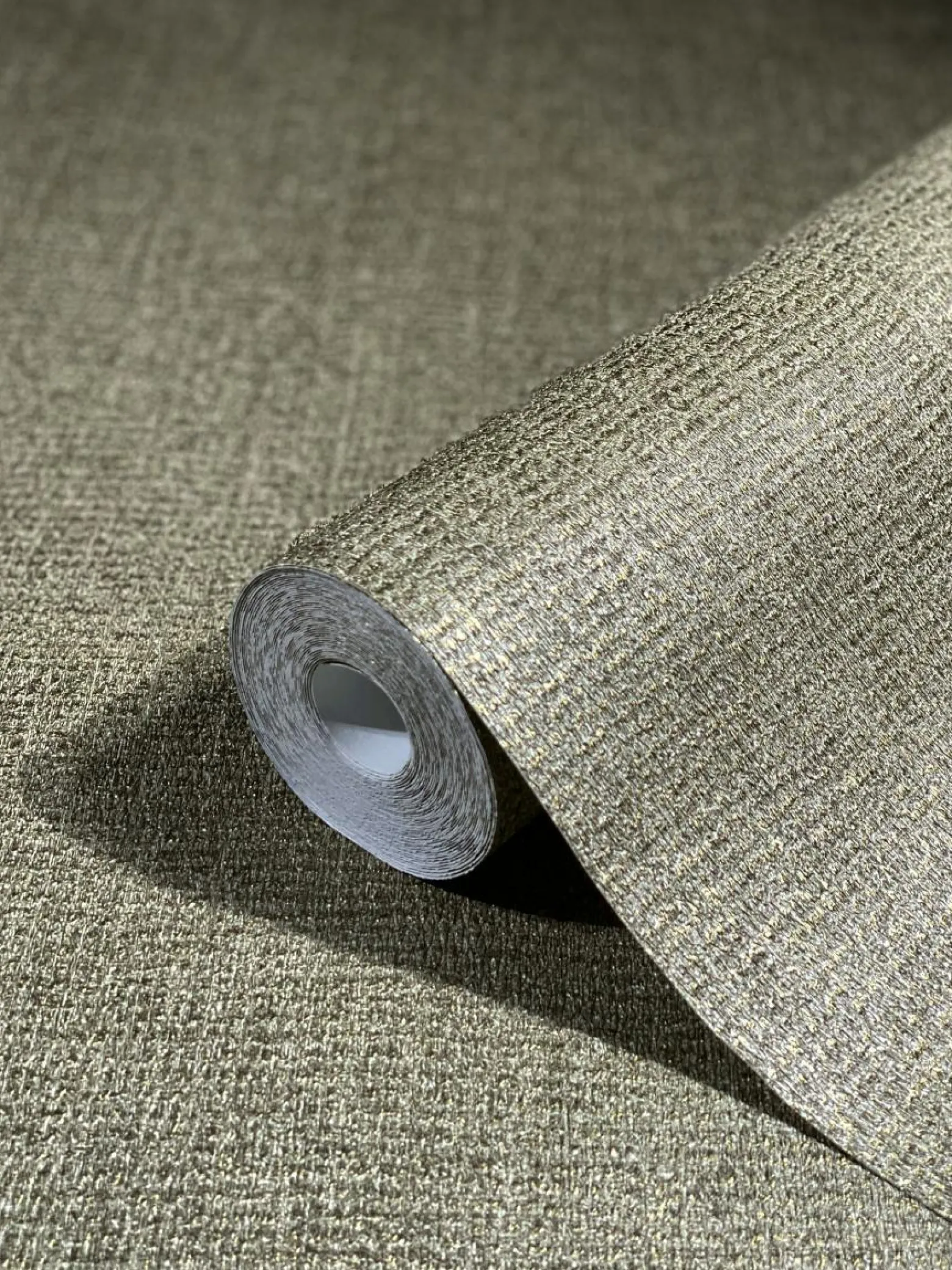 Vliestapete Textil Meliert grau gold Metallic 85738