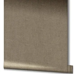 Vliestapete Textil Meliert grau gold Metallic 85738