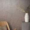 Vliestapete Textil Meliert taupe silber metallic 85739