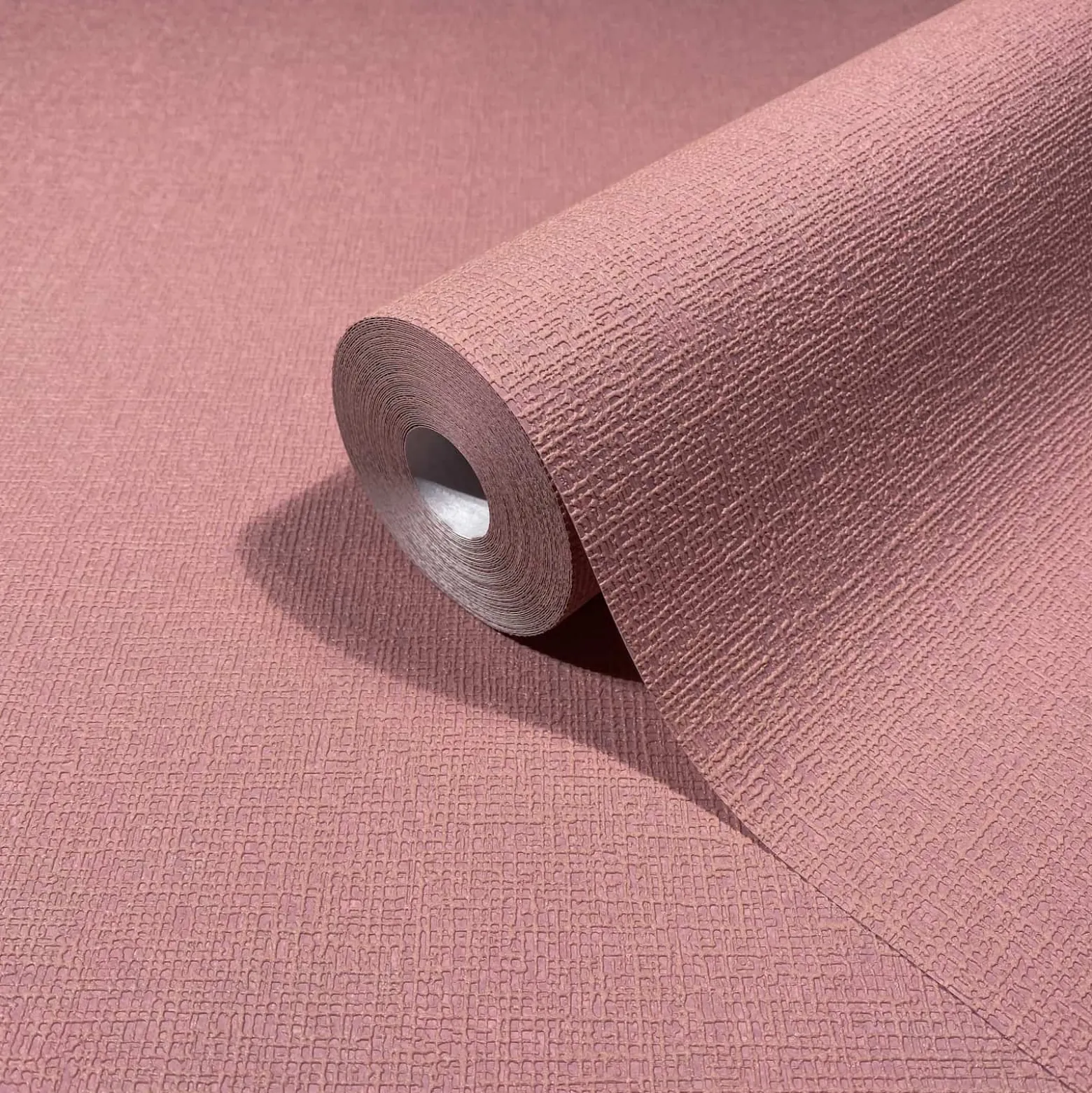 Vliestapete Textiloptik Einfarbig Modern Rosa 82467