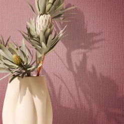 Vliestapete Textiloptik Einfarbig Modern Rosa 82467