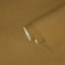 Vliestapete Textil Optik Gelb 38613-6