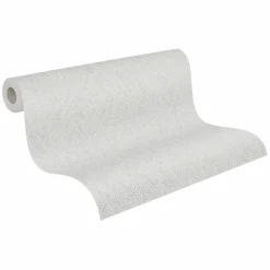 Vliestapete Textiloptik Struktur Hellgrau 79092-4