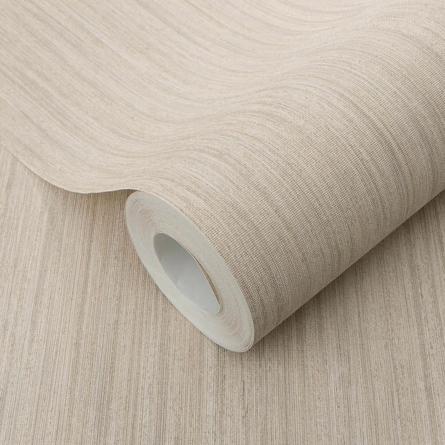 Vliestapete Textiloptik Uni Beige Grau Glitzer 10590-02