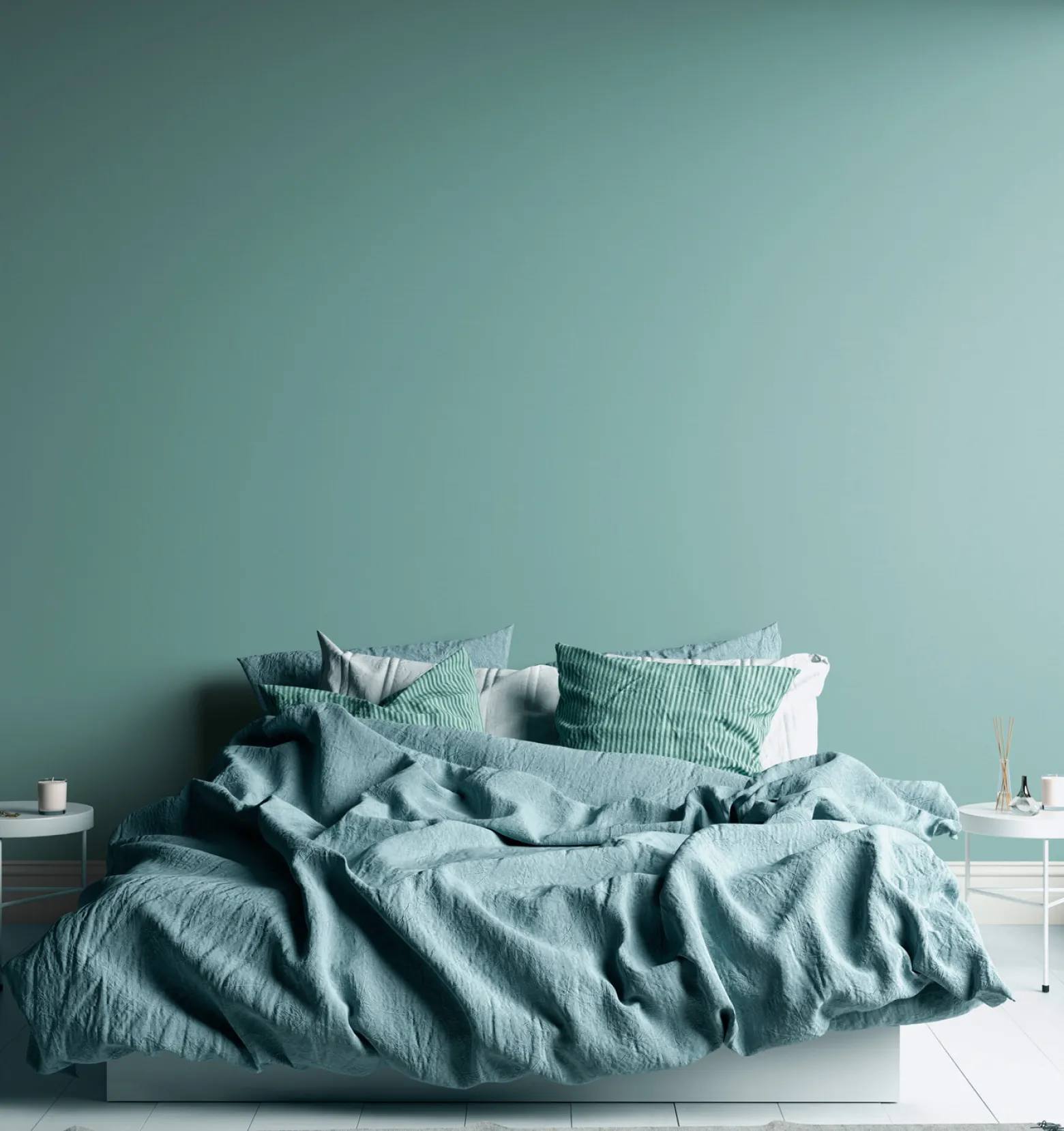 Vliestapete Textil Optik Uni Struktur Türkis Blau 38903-8