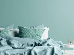 Vliestapete Textil Optik Uni Struktur Türkis Blau 38903-8