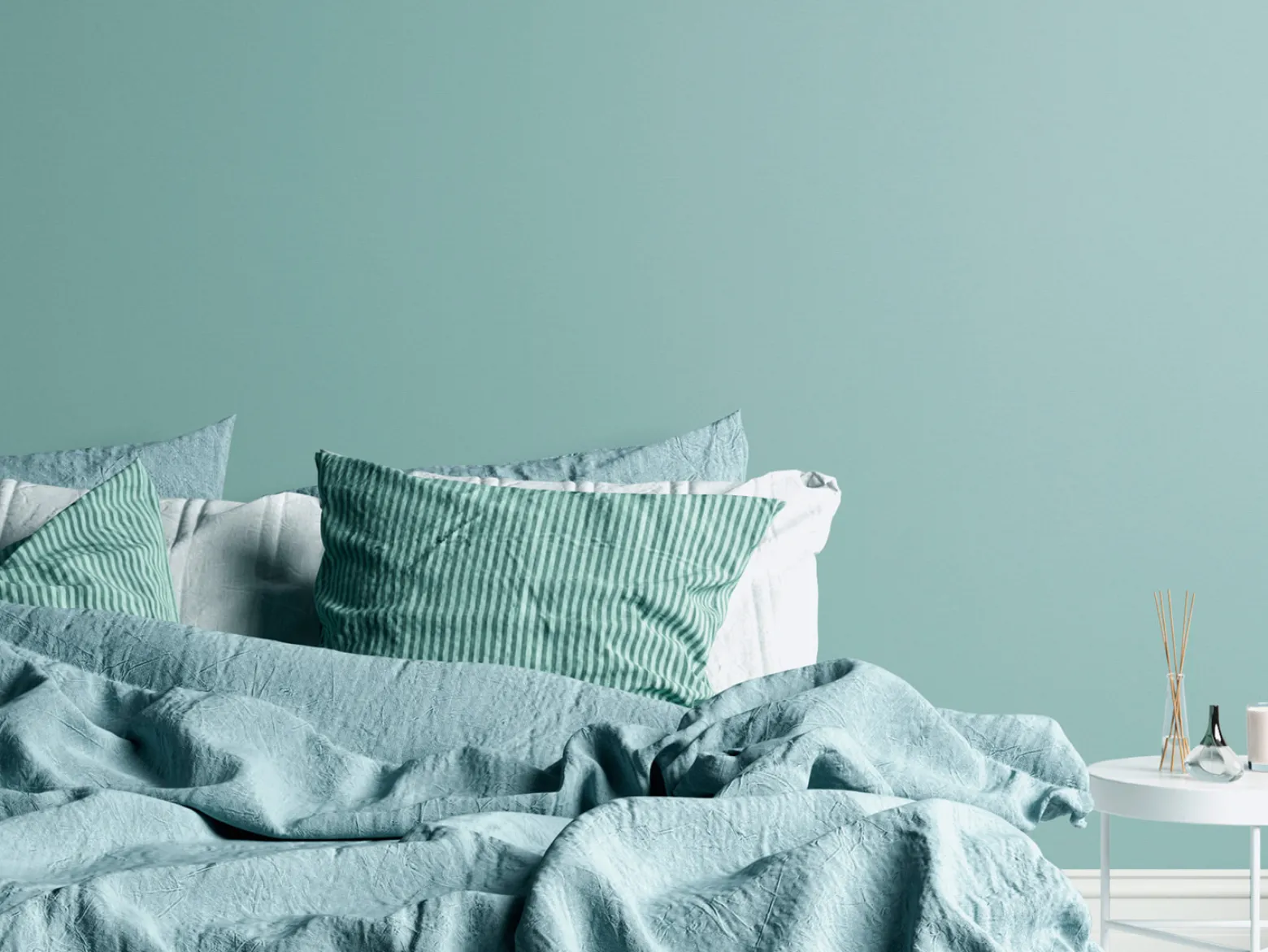 Vliestapete Textil Optik Uni Struktur Türkis Blau 38903-8