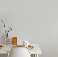 Vliestapete Textil Optik Uni Modern Grau Weiß 47610