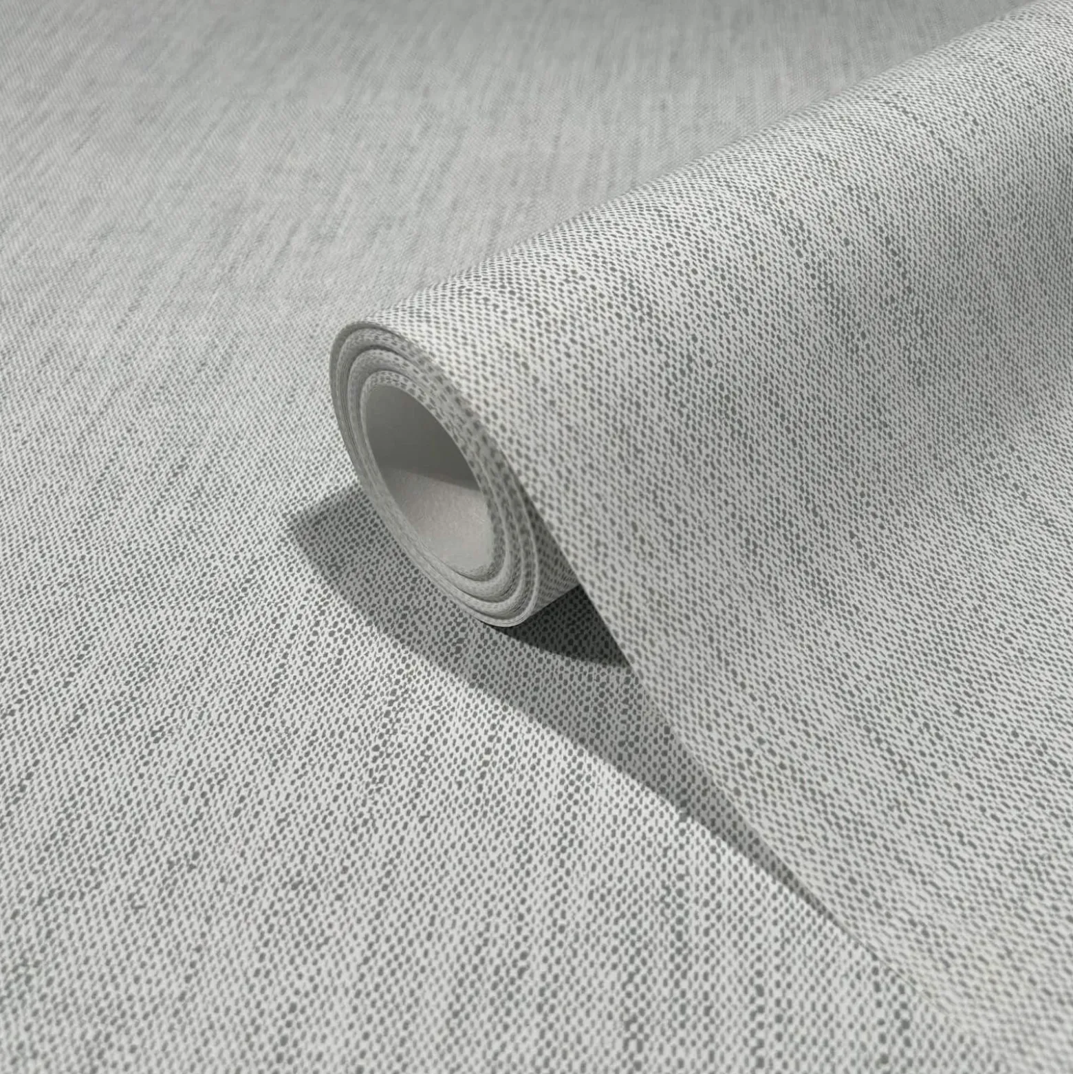 Vliestapete Textil Optik Uni Modern Weiß Grün 47616