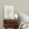 Vliestapete Textil Optik Uni Modern Beige Weiß 47613