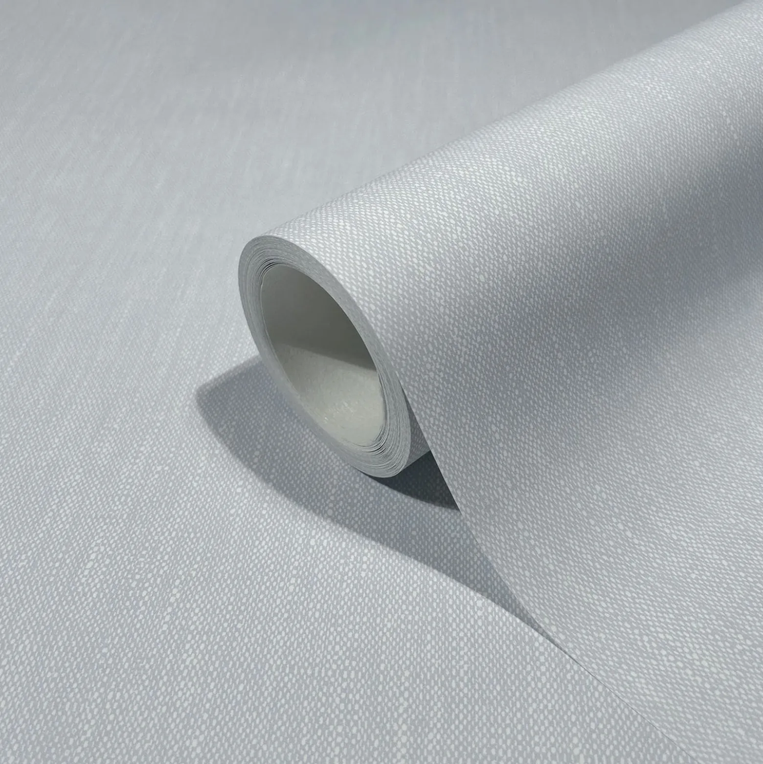 Vliestapete Textil Optik Uni Modern Blau Creme 47609