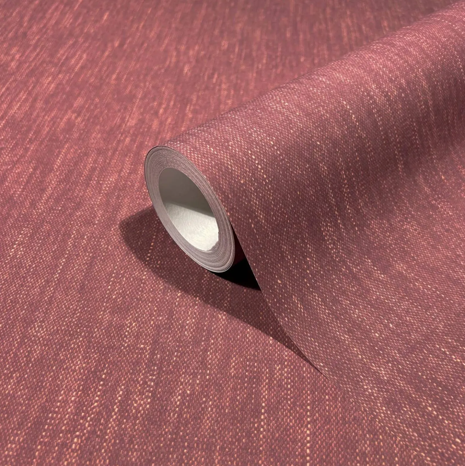 Vliestapete Textil Optik Uni Modern Dunkelrot 47617