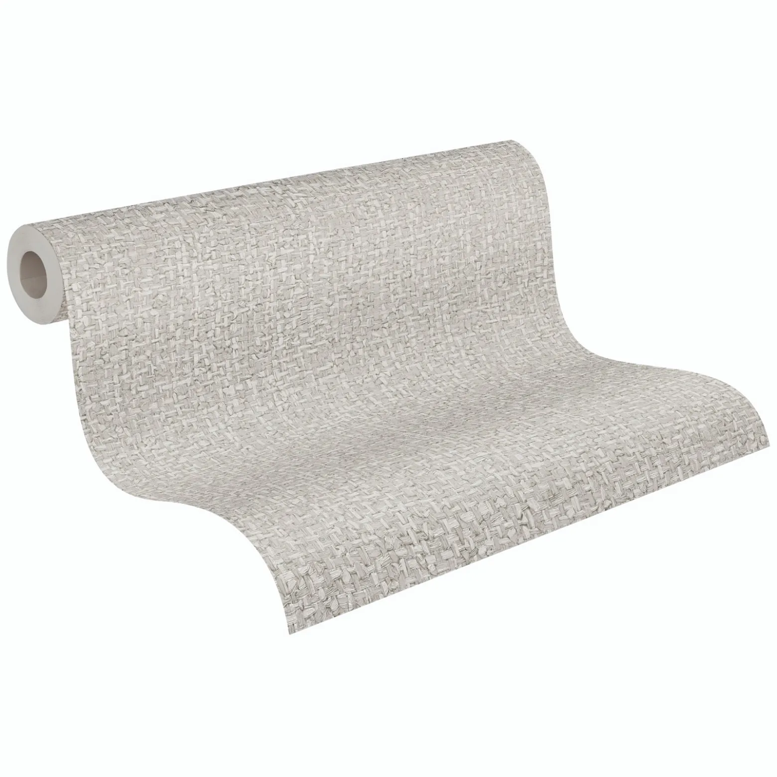 Vliestapete Textil Sisal Optik Hellgrau 79112-2