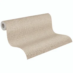 Vliestapete Textil Sisal Optik Creme Grau 79112-3