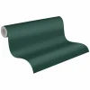 Vliestapete Textil Struktur Einfarbig Grün 39655-5