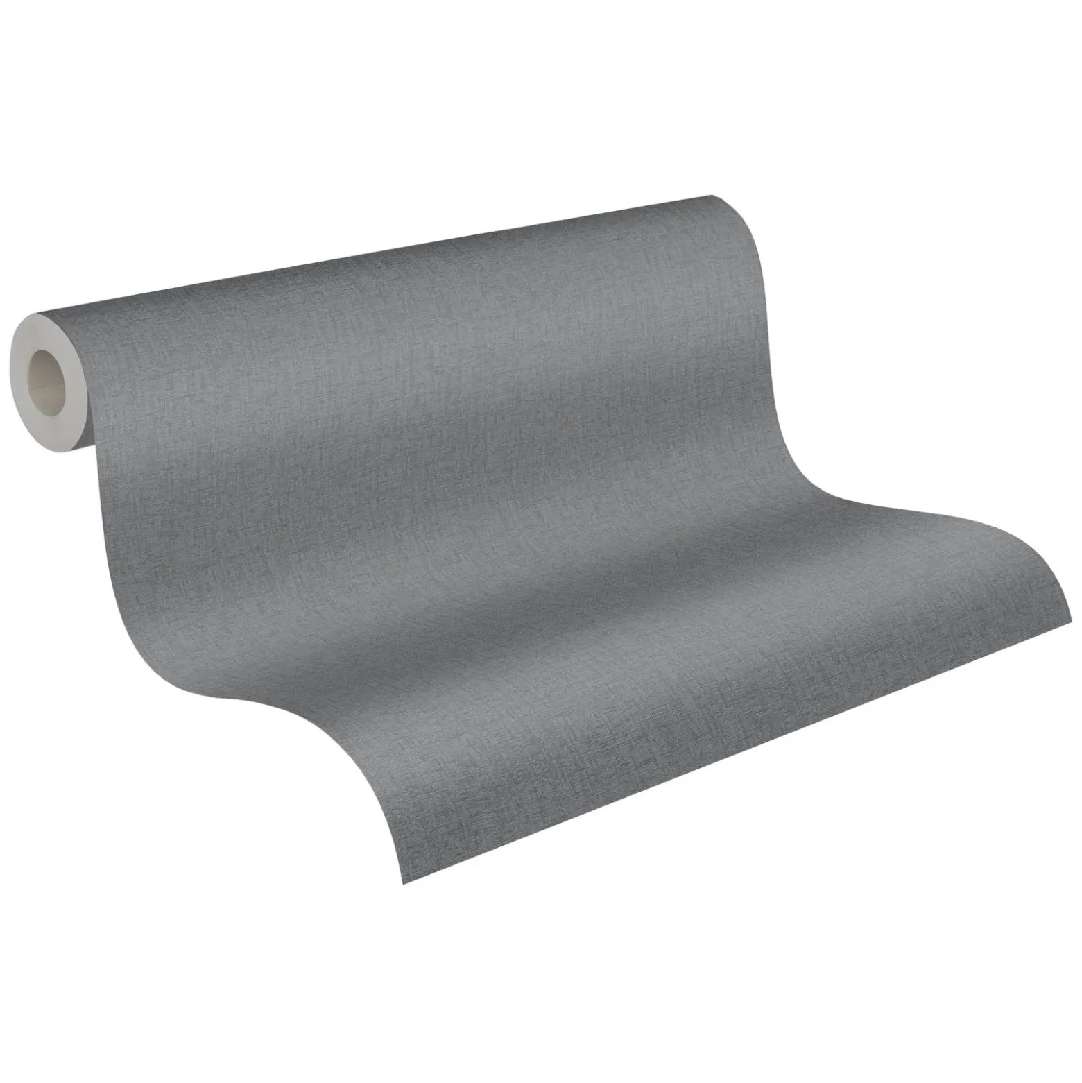 Vliestapete Textil Struktur Einfarbig Anthrazit 39655-2