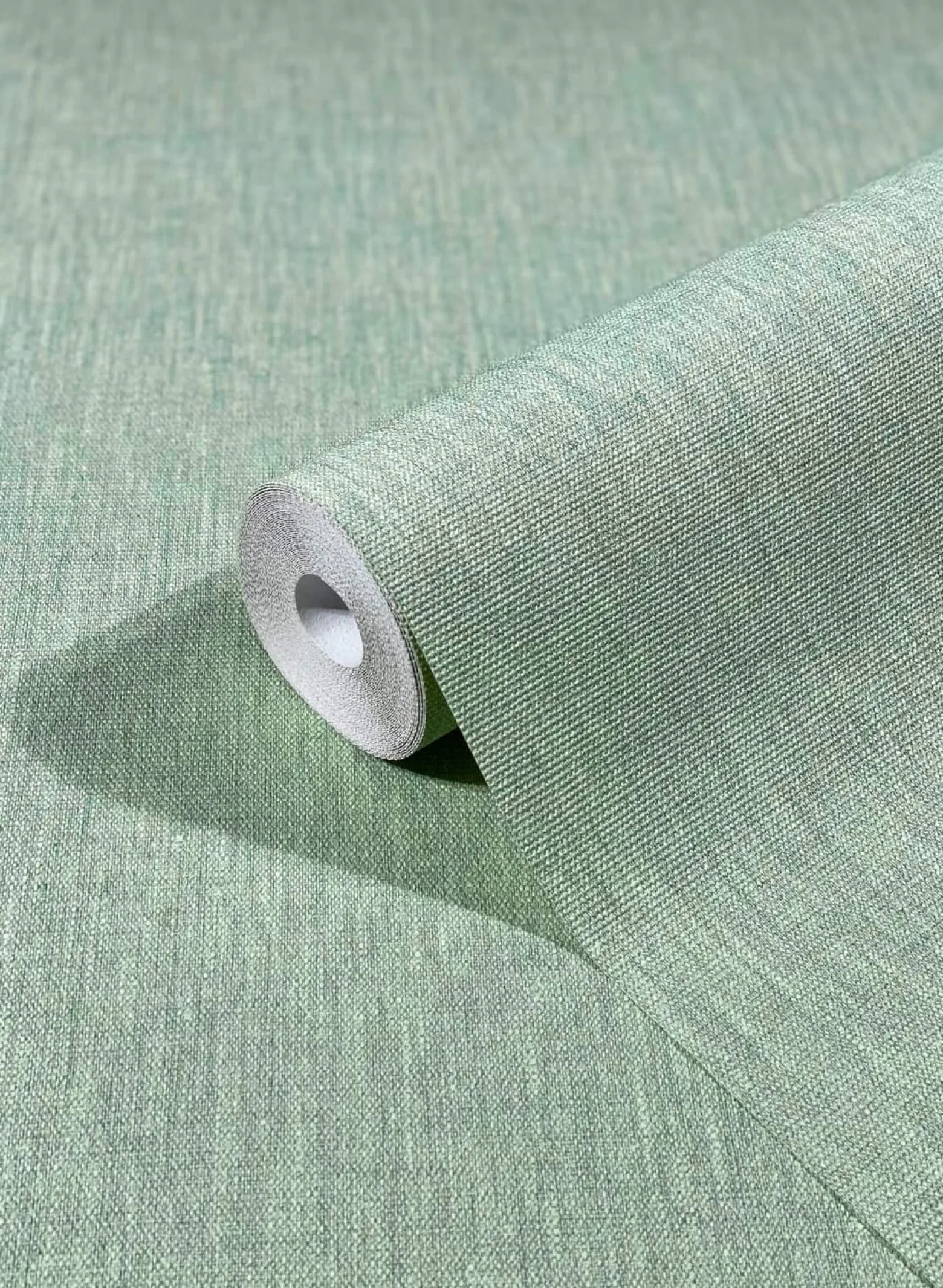 Vliestapete Textil Struktur Uni hellgrün 33331