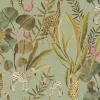Vliestapete Tiere Exotisch Grün Beige 78218-1
