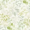Vliestapete Tropisch Aquarell Creme Grün 39693-2