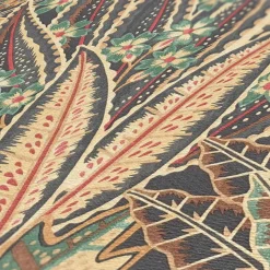 Vliestapete Tropisch Floral Schwarz Beige Rot 39653-1