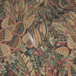 Vliestapete Tropisch Floral Schwarz Beige Rot 39653-1