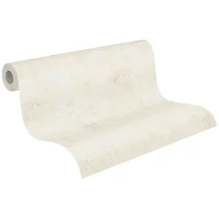 Vliestapete Uni creme 37654-6