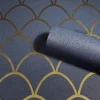 Vliestapete Uni Glitzer blau Marburg 32732