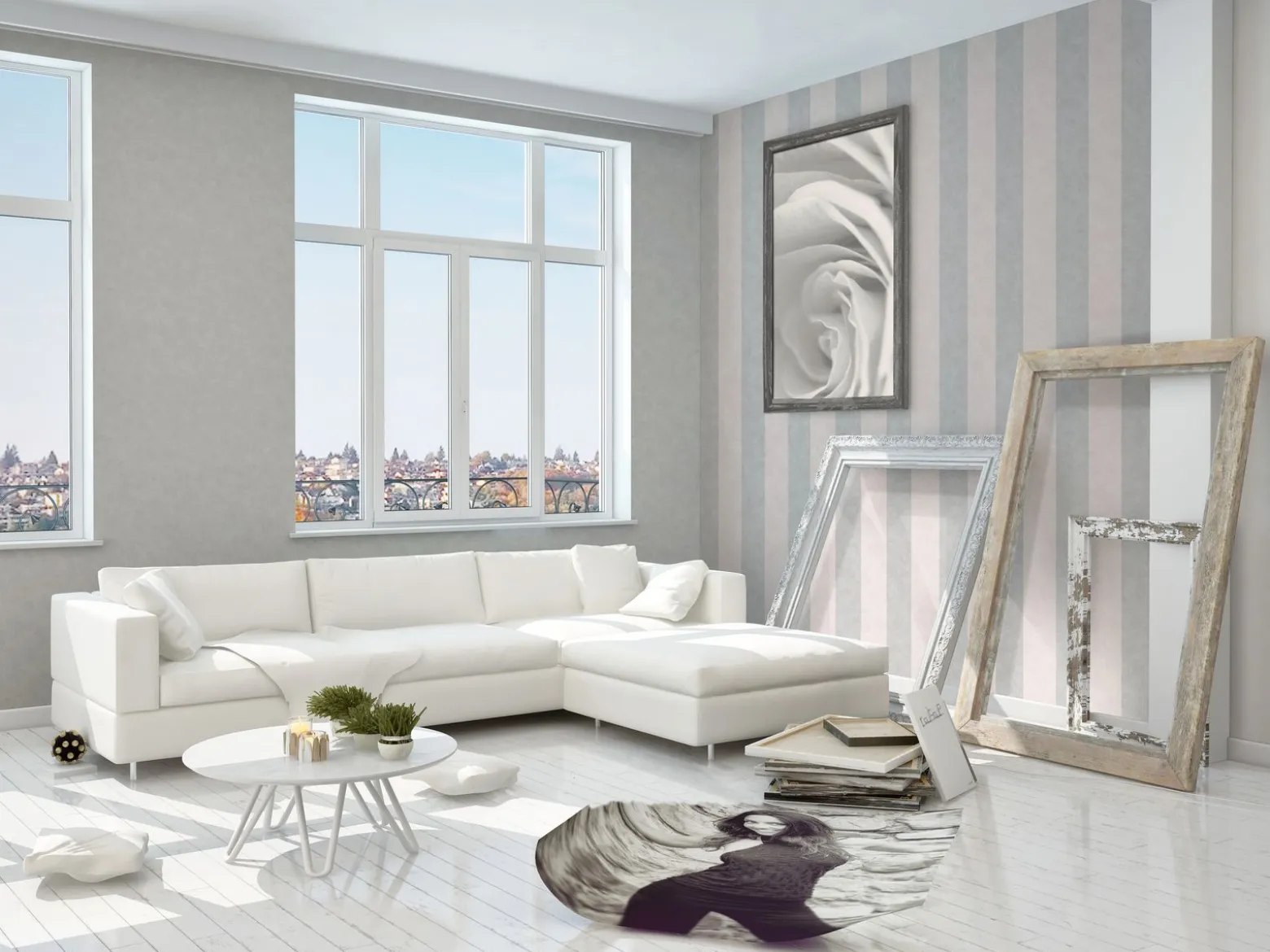 Vliestapete Uni grau 3177-66 | 317766