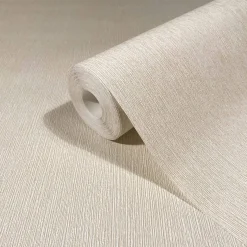 Vliestapete Uni Holzoptik Struktur Weiß Beige 35359