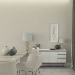 Vliestapete Uni Holzoptik Struktur Weiß Beige 35359