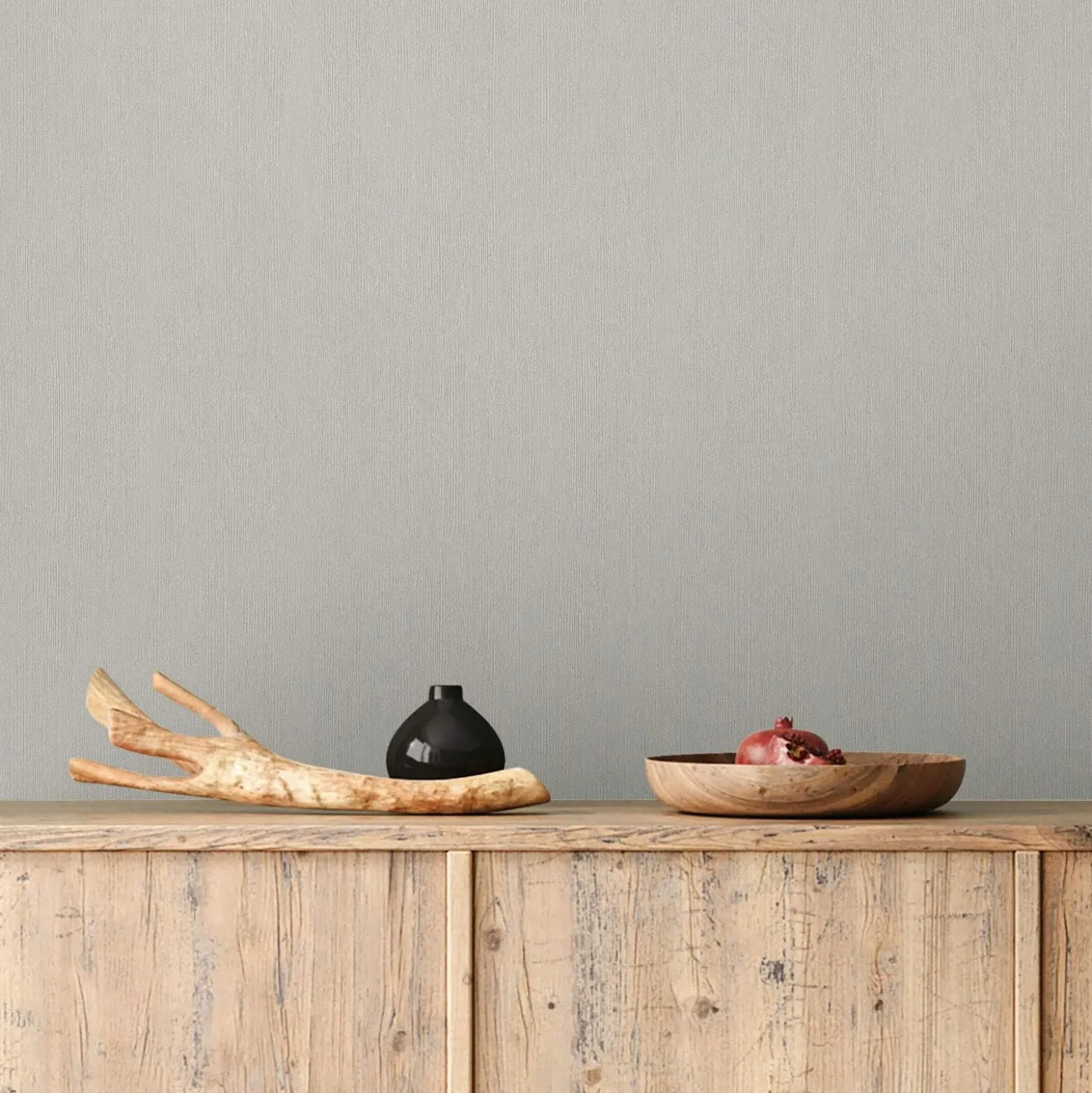 Vliestapete Uni Holzoptik Struktur Creme Beige 35351