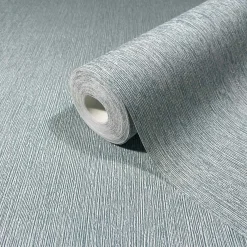 Vliestapete Uni Holzoptik Struktur Blau Grau 35361