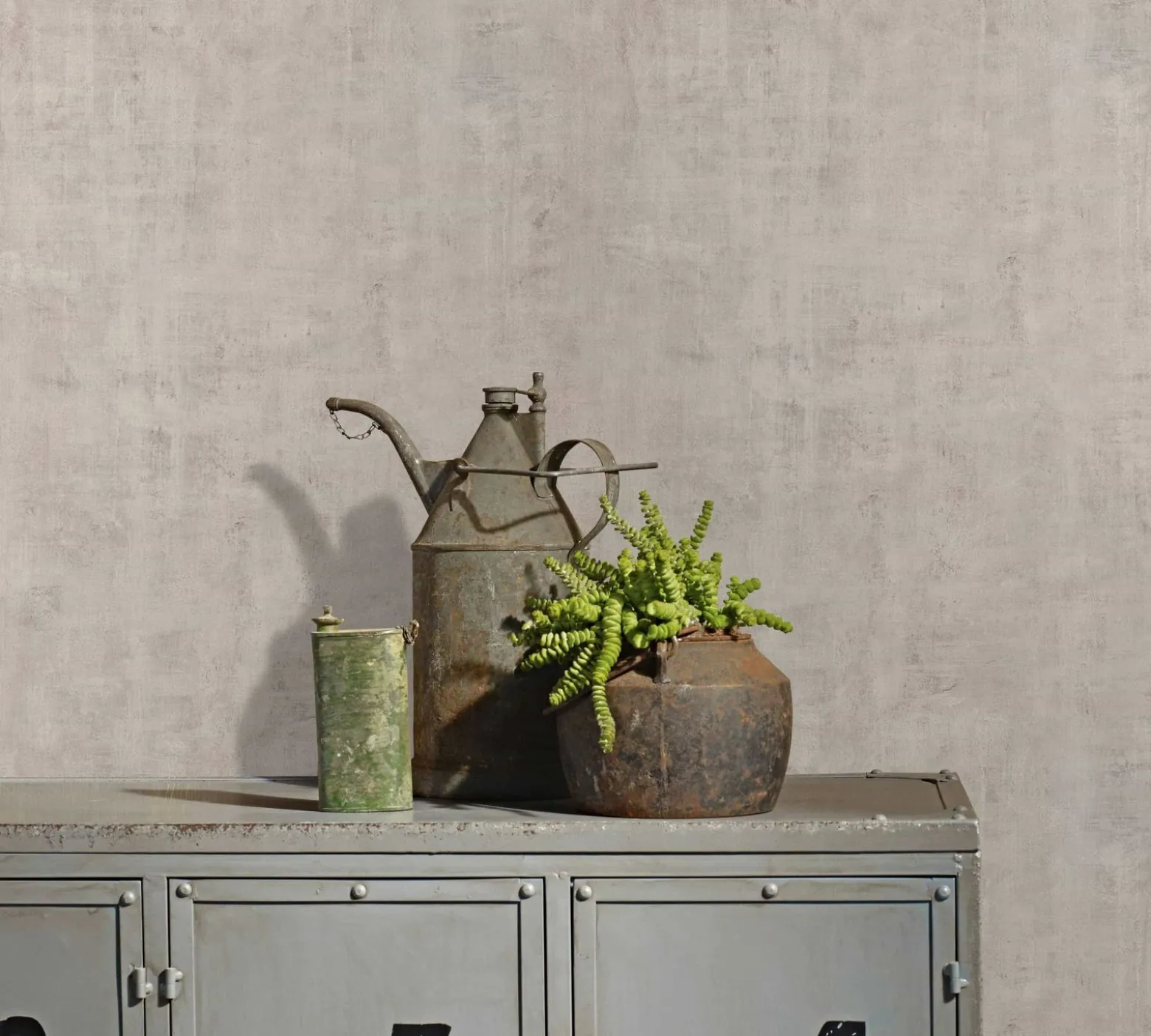 Vliestapete Uni Industrial Betonoptik Grau Beige 81616