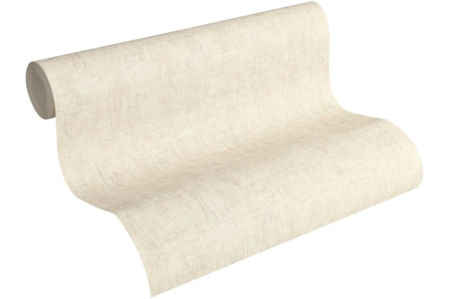 Vliestapete Uni meliert beige grau leichter Glanz 32261-8