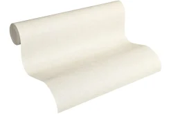 Vliestapete Uni meliert creme silber metallic 32262-2