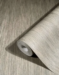 Vliestapete Uni Meliert Greige Metallic 85756