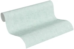 Vliestapete Uni meliert hellblau 37334-5