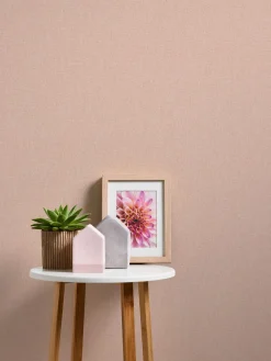 Vliestapete Uni Meliert Struktur Rosa 39353-3
