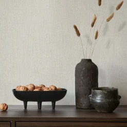 Vliestapete Uni Meliert Struktur Grau Beige Glitzer 82449