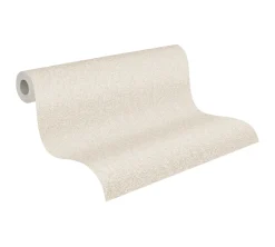 Vliestapete Uni Meliert Struktur Grau Beige 39353-2