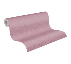 Vliestapete Uni Meliert Struktur Lila Rosa 39353-9