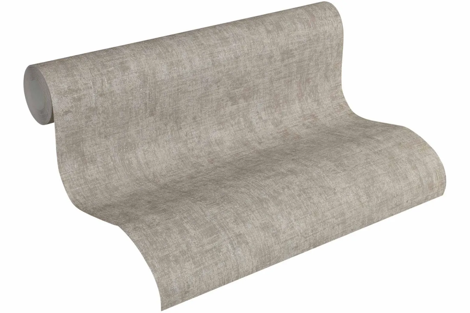 Vliestapete Uni meliert taupe silber metallic 32261-6