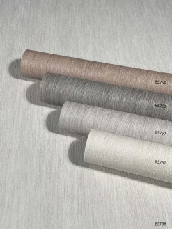 Vliestapete Uni Meliert Weiß Metallic 85761